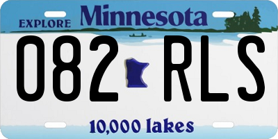 MN license plate 082RLS