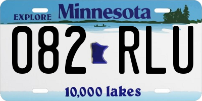 MN license plate 082RLU