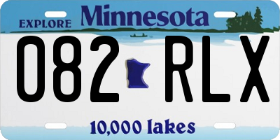 MN license plate 082RLX