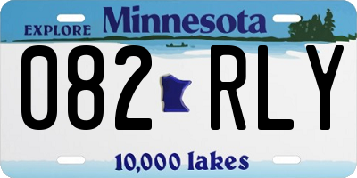 MN license plate 082RLY