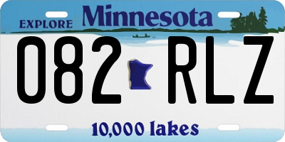 MN license plate 082RLZ