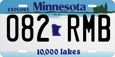 MN license plate 082RMB