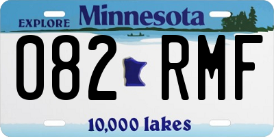 MN license plate 082RMF