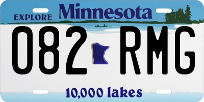 MN license plate 082RMG