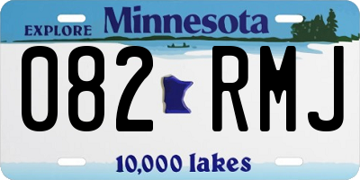 MN license plate 082RMJ