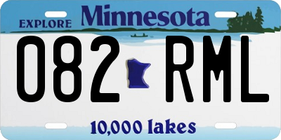 MN license plate 082RML