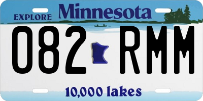 MN license plate 082RMM