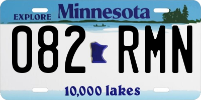 MN license plate 082RMN