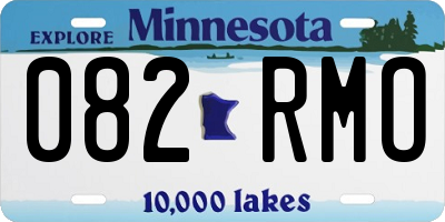 MN license plate 082RMO