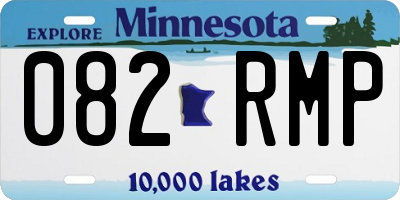 MN license plate 082RMP