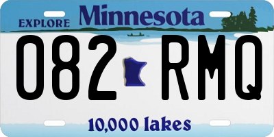 MN license plate 082RMQ