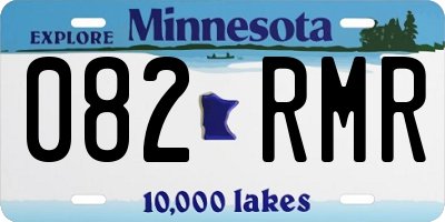 MN license plate 082RMR