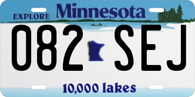 MN license plate 082SEJ