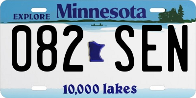 MN license plate 082SEN