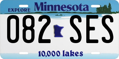 MN license plate 082SES