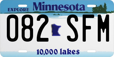 MN license plate 082SFM