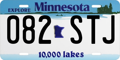 MN license plate 082STJ
