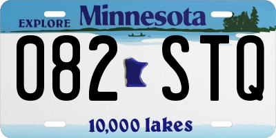 MN license plate 082STQ