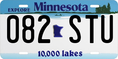 MN license plate 082STU