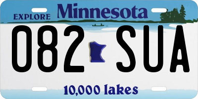 MN license plate 082SUA