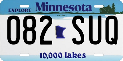 MN license plate 082SUQ
