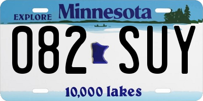 MN license plate 082SUY