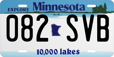 MN license plate 082SVB