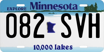 MN license plate 082SVH