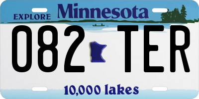 MN license plate 082TER