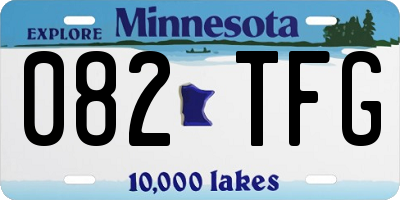 MN license plate 082TFG