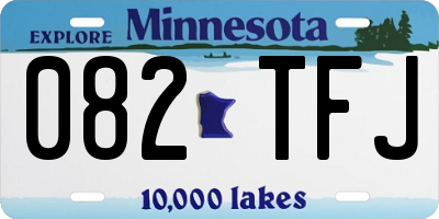 MN license plate 082TFJ