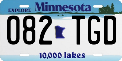 MN license plate 082TGD