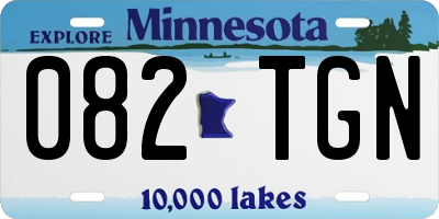 MN license plate 082TGN