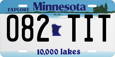 MN license plate 082TIT
