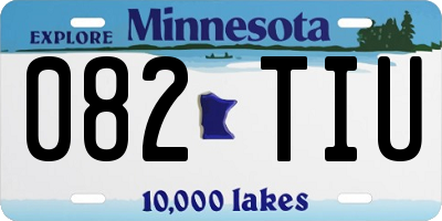 MN license plate 082TIU