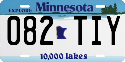 MN license plate 082TIY