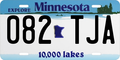 MN license plate 082TJA