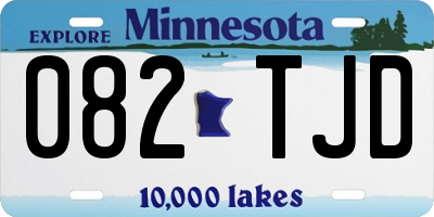 MN license plate 082TJD