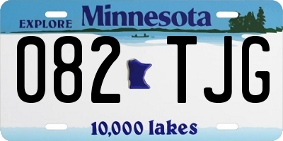 MN license plate 082TJG