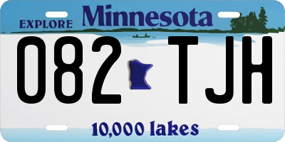 MN license plate 082TJH