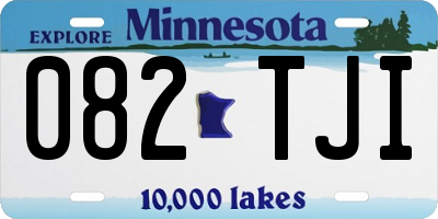 MN license plate 082TJI