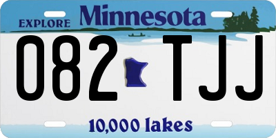 MN license plate 082TJJ