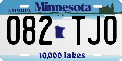 MN license plate 082TJO