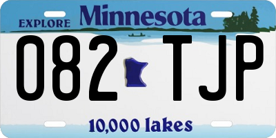 MN license plate 082TJP