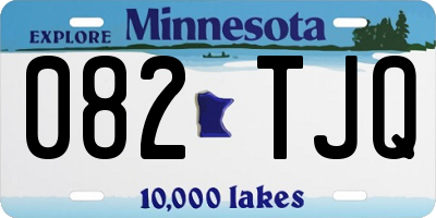 MN license plate 082TJQ