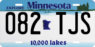 MN license plate 082TJS
