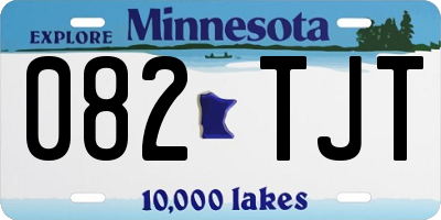 MN license plate 082TJT