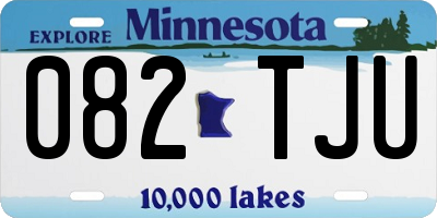 MN license plate 082TJU