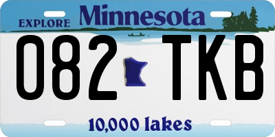 MN license plate 082TKB