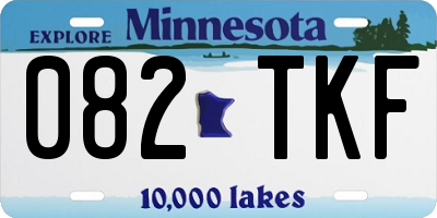 MN license plate 082TKF